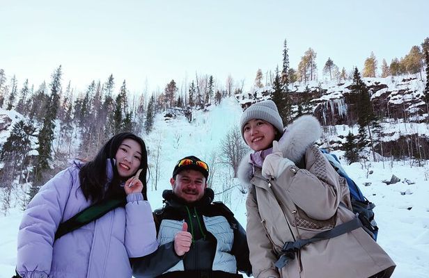 Private Full Day Waterfalls of Korouoma National Park with BBQ