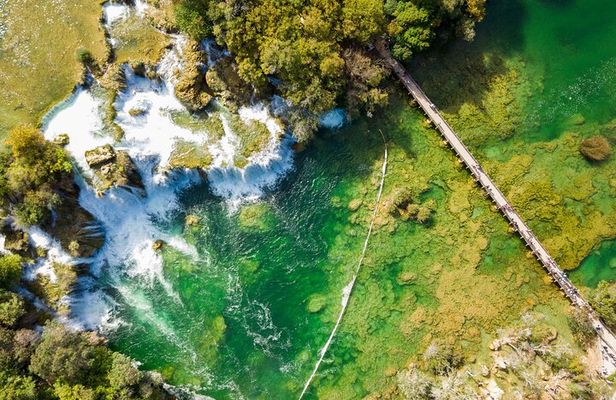 Krka Waterfall with Boat Rides to Skradin from Split or Trogir