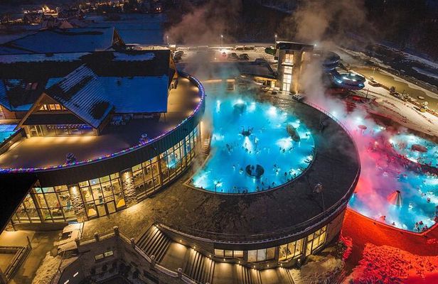 From Krakow Snowmobile with Thermal Pools and Hotel Pickup