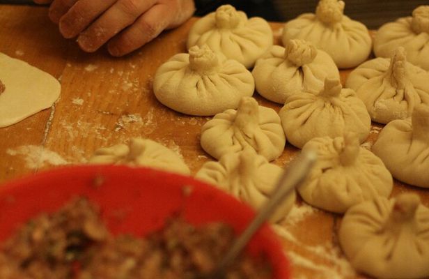 Khinkali masterclass, Let's make and Eat khinkali together+drinks