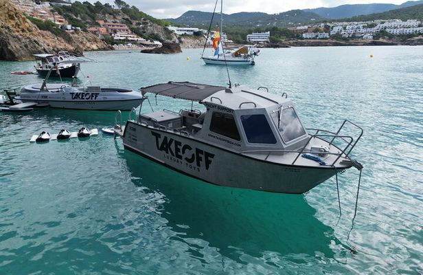 Beach and Cave LUXURY TOYS Boat Tour - Ibiza