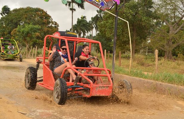 Punta Cana Buggy Beach Macau and Cave Taina/Safari Shuttle