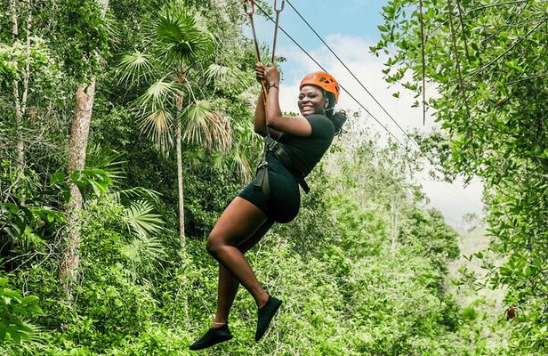 Private Coba & Jungle Adventure: Zipline, Rappel & Cenote