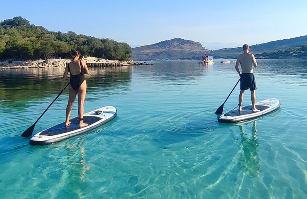 Stand Up Paddle-boarding around Ksamil islands (two times a day)