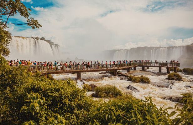 Immersive Iguazú Falls In One Day: Guided Walk, Train Ride & Boat