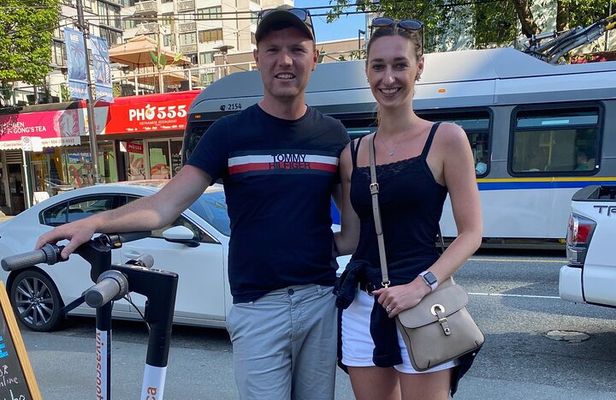 Stanley Park Seawall E-scooter Rental with Self Guided map