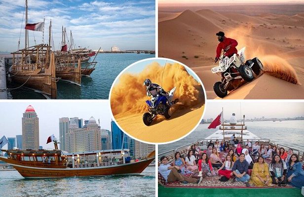 Doha Thrilling ATV Ride & Scenic Dhow Boat Cruise Adventure