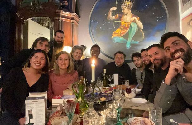 Dinner in a Bohemian Artist Apartment in Central Paris