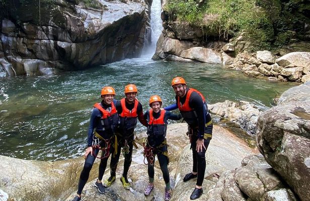 PARAGLIDING OVER GUACAICA JUNGLE AND CANYONING from Guatape