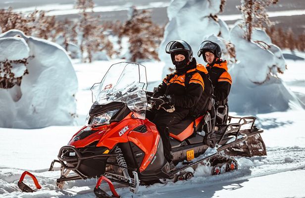 Snowmobile Safari into the Nature in Levi