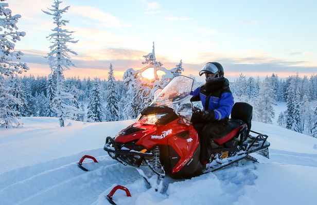 Scenic Snowmobile Safari in Saariselkä