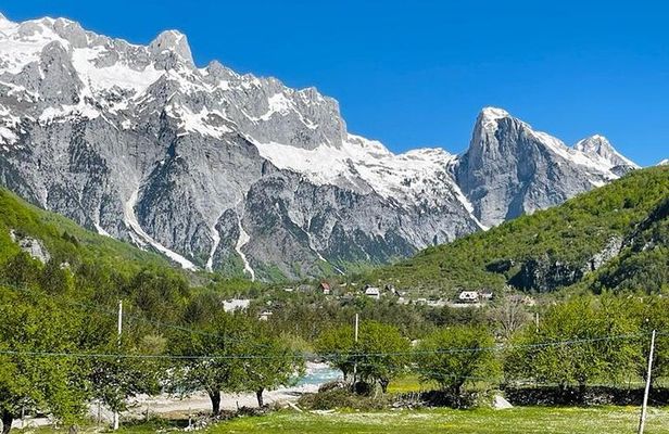 Full Day Tour to Albanian Alps Theth, Grunas Waterfall, Blue Eye