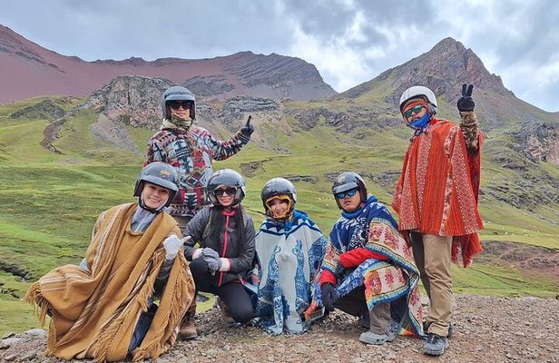 Red Valley and Rainbow mountain in quad bikes