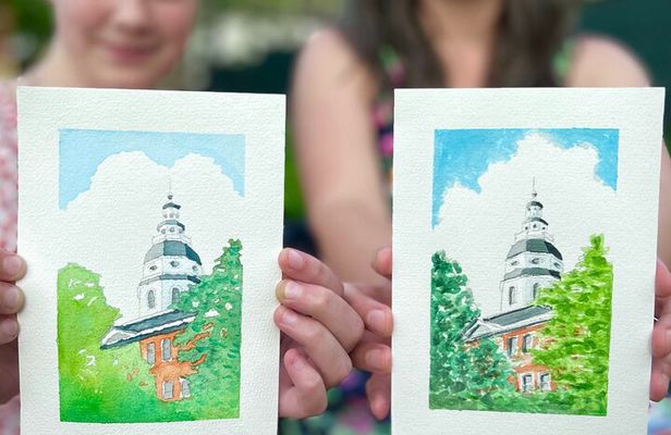 Outdoor Painting Activity with a Local Artist in Annapolis