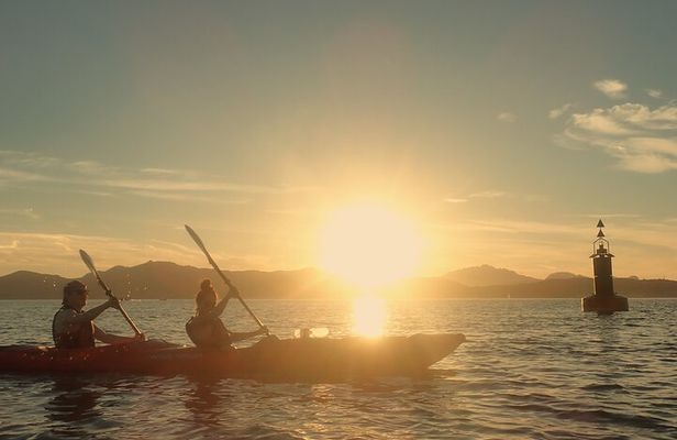 Sunset Dolphin Kayak Tour at Golfo Aranci
