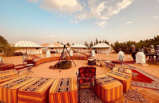 Desert overnight and Camel Trekking In Merzouga with sandboarding