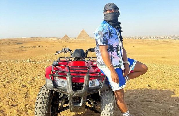Giza Pyramids, Camel ride, Shopping with ATV Quad bike