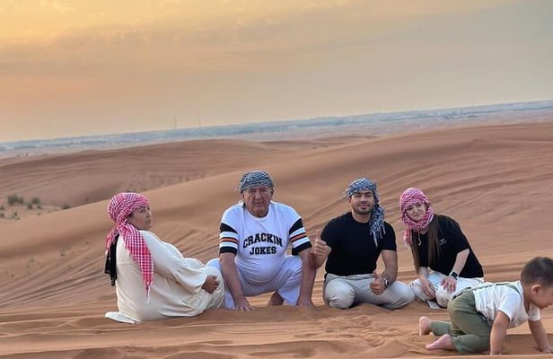 Dubai Morning Desert Safari Sand Boarding & Camel Ride ( jeep)