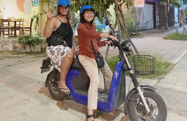 E biking Night Street Food Tour with Local Guide