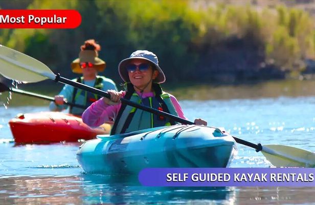 Kayak Rental to Emerald Cave on the Colorado River near Las Vegas