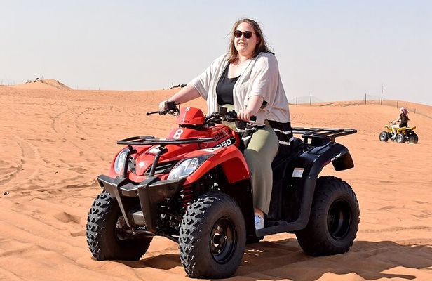 Dubai Desert Safari with Quad Bike, Camel Ride, Dinner and Show