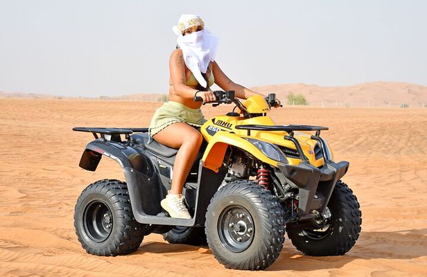 All in one Dubai Desert Safari ATV or Buggy Camelride BBQ Dinner