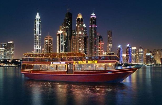 Dubai Marina Dhow Cruise Dinner with Live Entertainment AL WASL