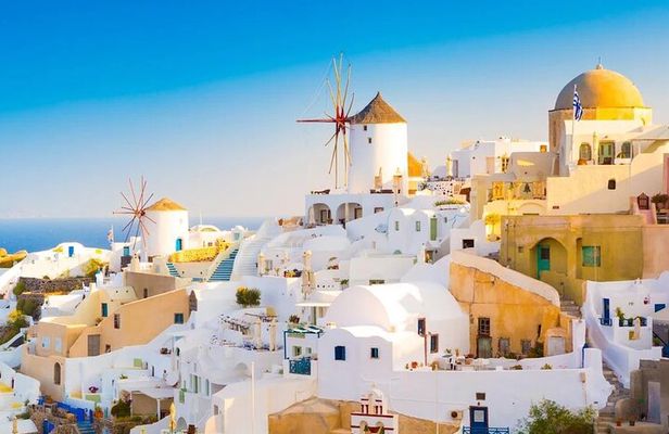 Santorini Day Trip by Boat with Oia and Fira Visit From Crete