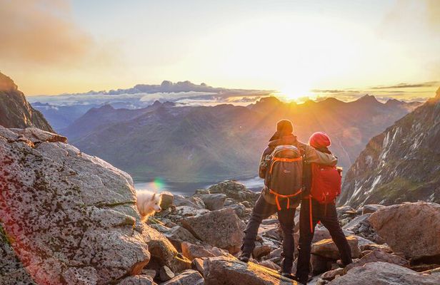 Hiking Into the Wilderness Of the Lofoten Islands Norway