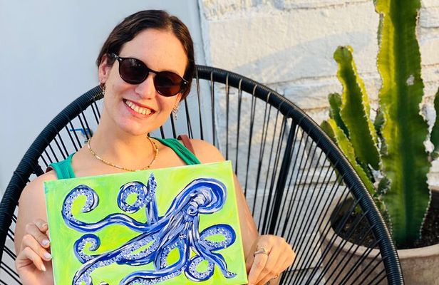 Painting on Canvas with a Local