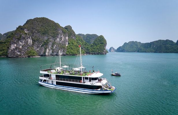 Arcady Halong 5 Star Day Cruise: Buffet Lunch, Wine & Fruits