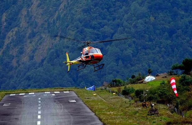 Helicopter Ride from Lukla Airport to Kathmandu