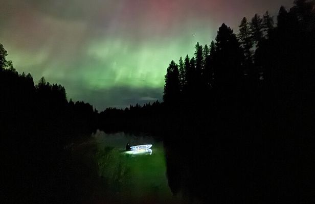 Illuminated Glass Kayak Sunset Tour//Whitefish, MT