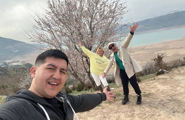 Amirsoy resort, Chimgan Mountains & Charwak lake from Tashkent