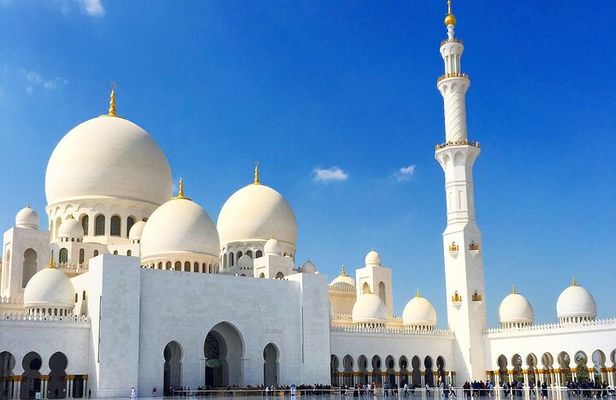 Abu Dhabi Grand Mosque, Emirates Palace & Marina Mall 