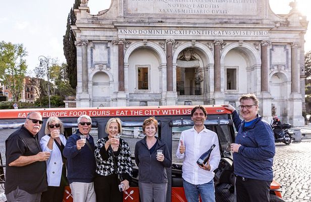 Rome Golf Cart Night Drinks & Bites Tour