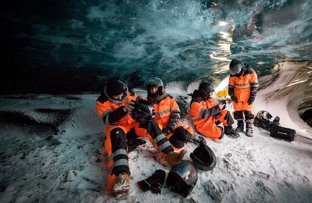 Glacier Snowmobiling and Natural Ice Cave Tour from Reykjavik