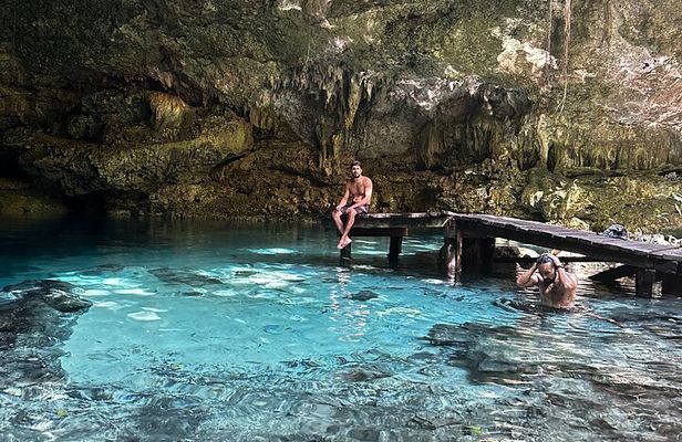 E-bike cenote jungle city tour in Playa del Carmen
