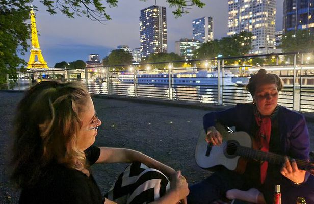 Sunset Picnic with View of Eiffel Tower and Live Music