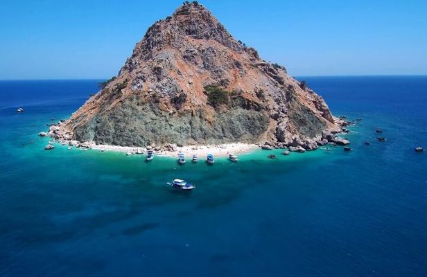 Suluada Island Boat Tour Sunset BBQ Dinner & Transfer from Kemer
