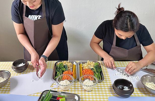 Vegan Korean Food Cooking Class: Gimbap, Sundubu Jjigae, and more