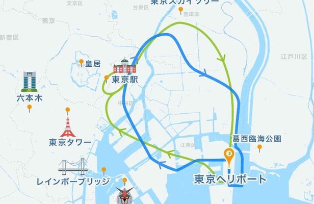【15mins-4pax】Tokyo Bay Coastal/Tokyo Skytree and Tokyo Station
