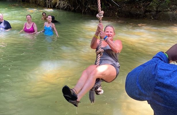 Private YS Falls and Zipline Tour from Montego Bay