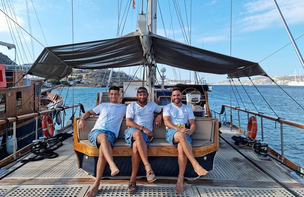 Mykonos Sail Cruise to Rhenia, Guided Tour of Delos, Lunch&Drinks