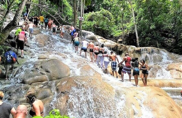 Green Grotto Caves and Dunn's River Falls and Park Combo
