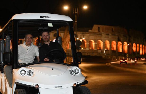 Rome- Golden Hour Golf Cart/E-Calessino Tour