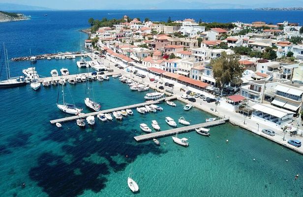 Private Boat Day Trip to Agistri, Aegina, and Moni from Athens
