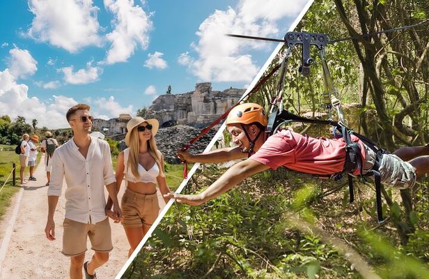 Tulum Ruins Tour + Zipline Adventure & Food!