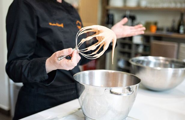 French pastries in a small group with a cheffe