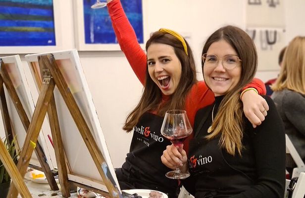 Painting party at Art Bottega - Paint & Wine Studio in Zadar